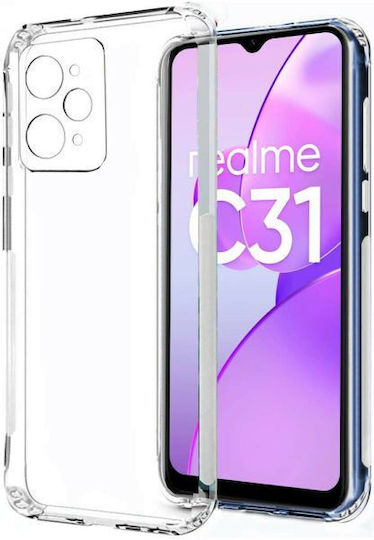 Slim Umschlag Rückseite Silikon 2mm Transparent (Nokia C31Realme C31)