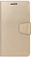 Book Δερματίνης Χρυσό (Xiaomi Mi 9 Lite)