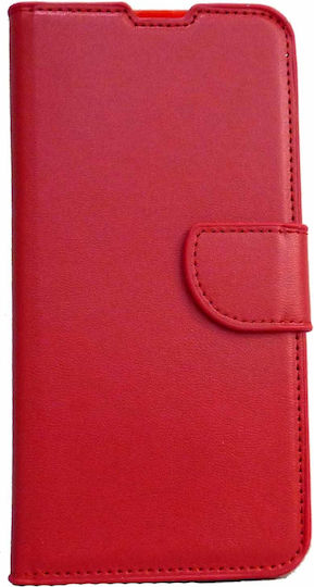 Book Synthetic Leather Red (Nokia 2.2)