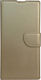 Book Synthetic Leather Gold (Xiaomi Mi 9 Lite)
