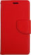 Honor Buchen Sie Synthetisches Leder Rot (Huawei Nova 8i / Honor 50 Lite)