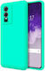 Consolidată Back Cover Silicon Turcoaz (Vivo Y76 5G / Y76s / Y74s)