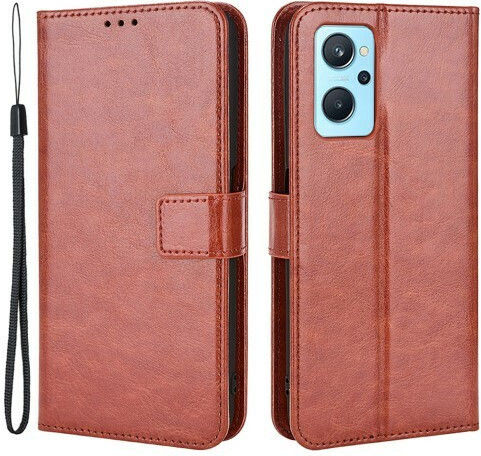 Brieftasche Synthetisches Leder Braun (Realme 9iOppo A76)