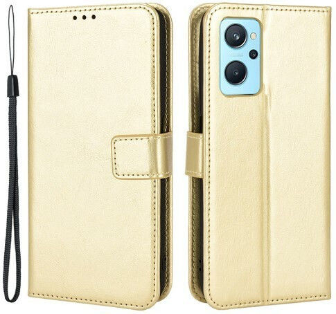 Wallet Δερματίνης Χρυσό (Realme 9iOppo A76)