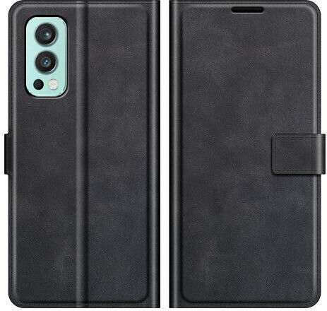 Магнитна Портмоне Изкуствена кожа Черен (OnePlus Nord 2)