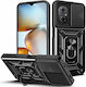 Camshield Back Cover Πλαστικό / Σιλικόνης Μαύρο (Poco M4 5G)