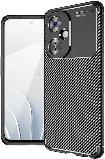 Carbon Fiber Back Cover Σιλικόνης Μαύρο (OnePlus Nord CE 3)