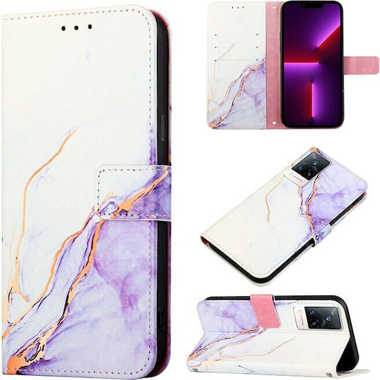Pattern Wallet Synthetic Leather Multicolour (Vivo V21 5G)