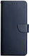 Genuine Wallet Leather Blue (Vivo V21 5G)