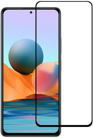Full Glue Full Face Tempered Glass Μαύρο (Redmi Note 10 Pro)