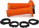 Grips Pair Mx D100 D-lock Orange Lock On Grips D10046c4500a9-0 Domino