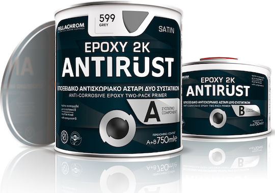 Pellachrom Antirust Epoxy Grundierung Für Schiff 0.75l Grau