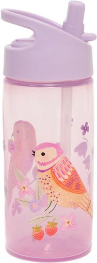 Petit Monkey Kinderflasche Kunststoff mit Strohhalm Transparent 380ml