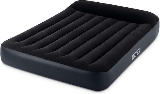 Intex Inflatable Camping Air Mattress King Size with Integrated Classic Queen Pump 152x203x25cm