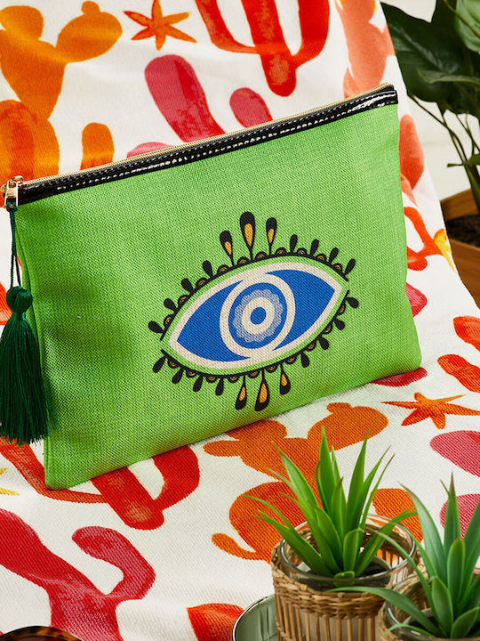 Set Toiletry Bag in Green color 30cm
