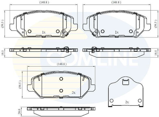 Σετ Τακακια Εμπροσθια Hyundai Ι30 Pde Pden Pd Cbp32409 Comline Cbp32409-10267