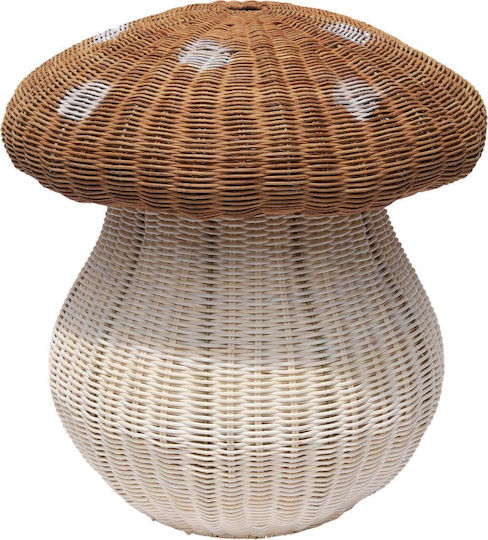 Polihome Mushroom Καλάθι Αποθήκευσης Rattan 42cm