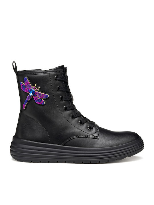 Geox Phaolae Kids Boots with Zipper Black