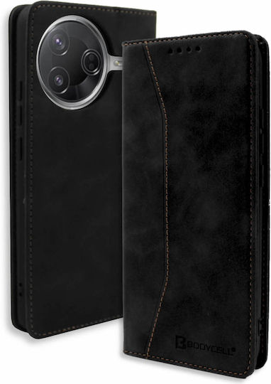 Bodycell Book Synthetic Leather / Leather Black (Poco F7)