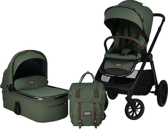 Bebe Stars Mythos Ρυθμιζόμενο Καρότσι 2 σε 1 Kατάλληλο για Nεογέννητο Green