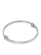 Gatsa Women's Bracelet Handcuffs made of Silver