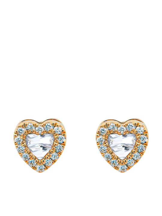 Metrongold Earrings made of Gold 18K with Diamond Metrongold Earrings made of Gold 18K with Diamond