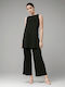 Femei Black Set cu Pantaloni