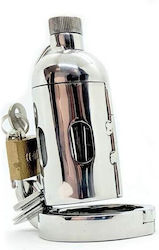 Black Label Peniskäfig in Silber Farbe