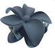 Haarspangen mit Blume Graues