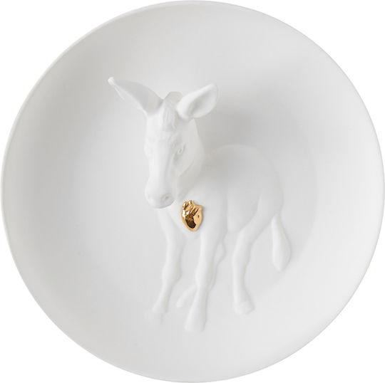 Raeder Wall Decor White Made of Ceramic Material 20x6cm