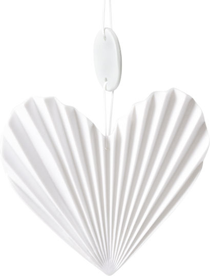 Raeder Hanging Wall Decor White Made of Ceramic Material 12x1x10cm
