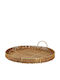 Polihome Διακοσμητικός Δίσκος Rattan Arma Στρογγυλός
