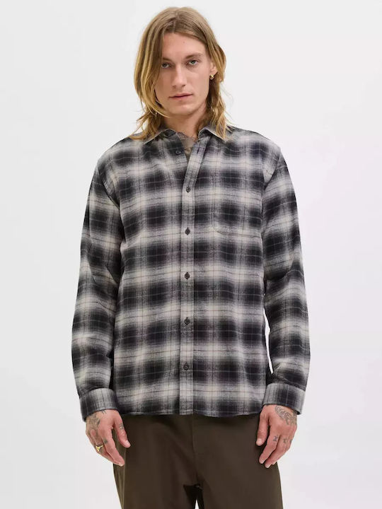 Jack & Jones Μακρυμάνικo Φανελένιο Πουκάμισο Κα...