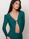Lurex Bodysuit Green