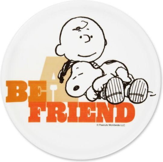 Excelsa Πιατέλα Σερβιρίσματος από Πορσελάνη Peanuts Be: a Friend με Διάμετρο 31εκ.