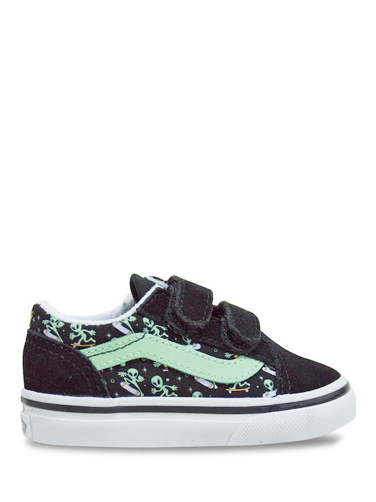 Vans Old Skool V Παιδικά Sneakers με Σκρατς Μαύρα