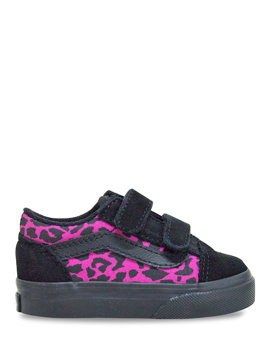 Vans Old Skool V Παιδικά Sneakers με Σκρατς Μαύρα
