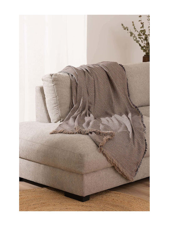 Sofazip Cuvertură Pentru Canapea 2 Locuri 180x260cm Ciocolatiu