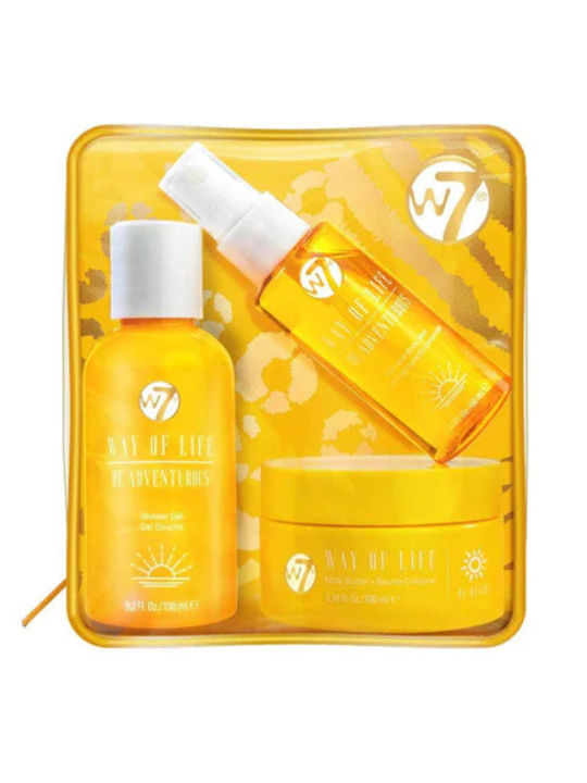 W7 Cosmetics Way Life Travel Set for Moisturizing & Body Cleaning 4pcs