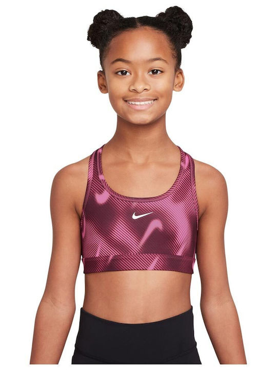Nike Pro Swoosh Bustieră pentru copii Dri-Fit Roz HV4508-634