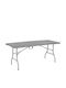 Masă Metalică Catering Pentru Exterior Pliabilă Gri 180x70x74 cm