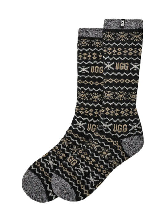 UGG Ανδρικές Κάλτσες με Σχέδια Μαύρες