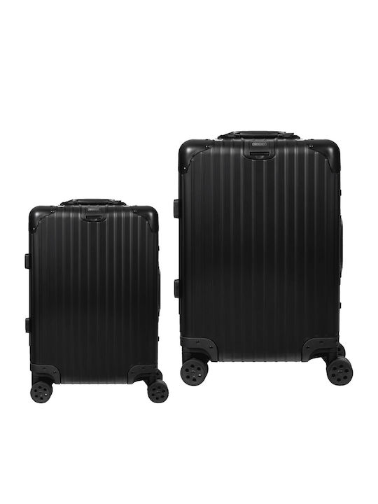 Newcom Reise Koffer Hart Schwarze mit 4 Räder S...