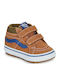 Mte Sk8-mid Reissue V Kids Sneakers High with Scratch Brown