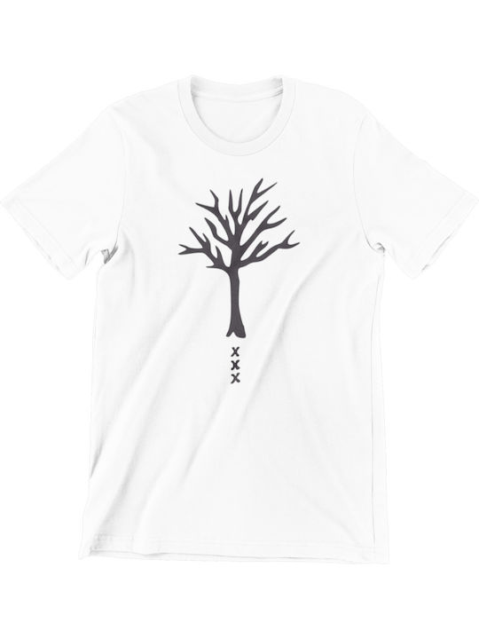 Μπλούζα Μακό Lux In Tenebris Ποιότητας Premium Τύπωμα Xxxtentacion Tree T-shirt Λευκό