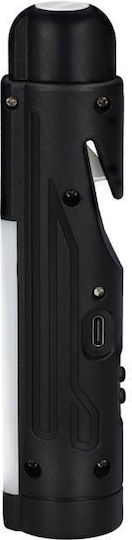 GSC Rechargeable Flashlight LED IP20 with Maximum Brightness 110lm Black