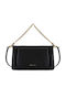 Set Leder Damenhandtasche Schulter Schwarz