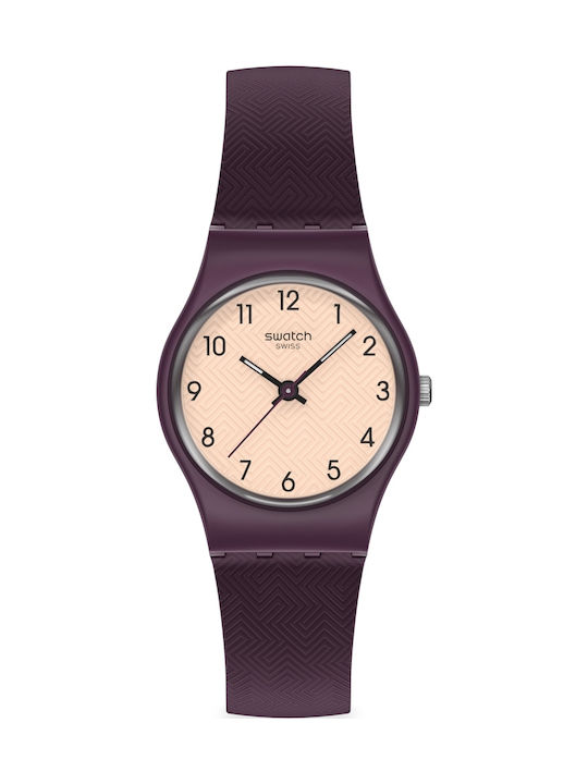 Swatch Swatch Women's Watch with Purple Rubber Strap