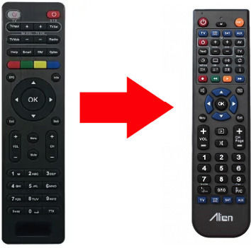 Compatible Remote Control RE-4652-1 for Ψηφιακούς Δέκτες Nova