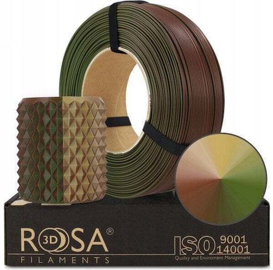 Rosa3D PLA 3D Printer Filament 1.75mm Πράσινο 1kg 1τμχ (Refill)